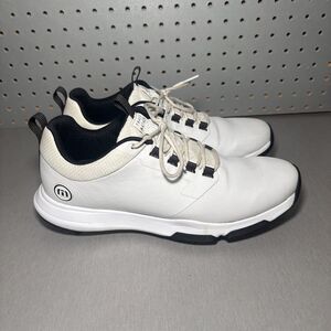 Travis Mathew The Ringer 2 Golf Shoes Mens Sz 9 White 1MAA564 Cleats Spikes